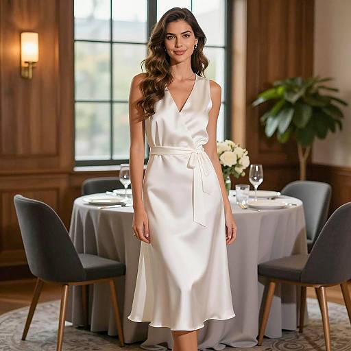 Elegant White Dinner Party Fashion Shoot