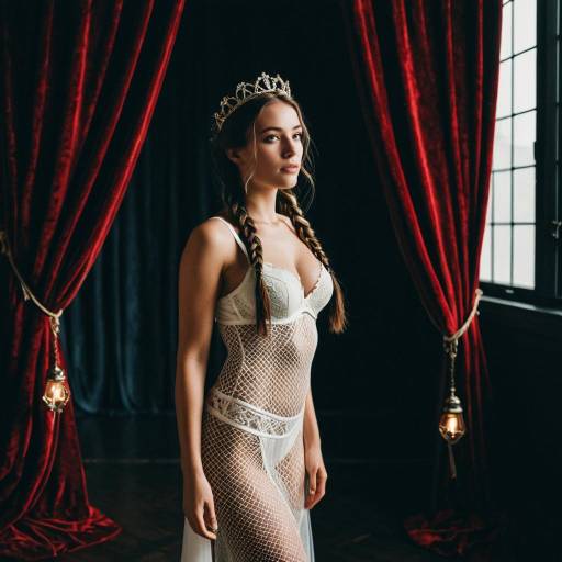 Bride-to-be in Lingerie with Tiara