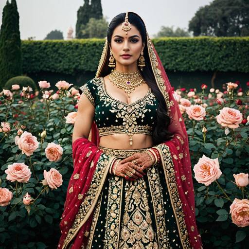 Majestic Ancient Pakistani Drag Queen in Gardens