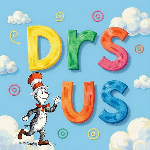 Dr Seuss Inspired Playful Typography