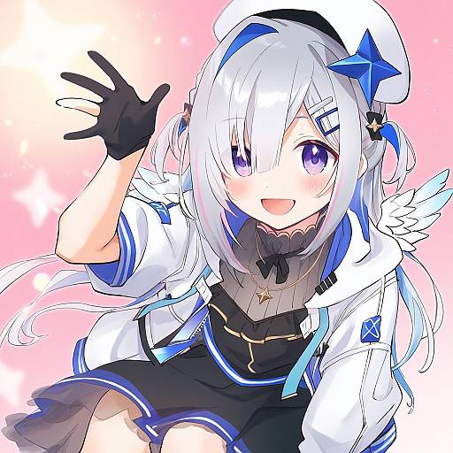 Illustration of Amane kanata (work), hololive in the style of Makuwauri