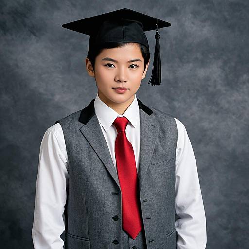 Stylish Male Graduate in Formal Attire