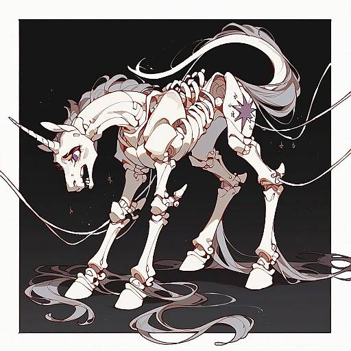 Aggressive Twilight Sparkle Skeleton Design