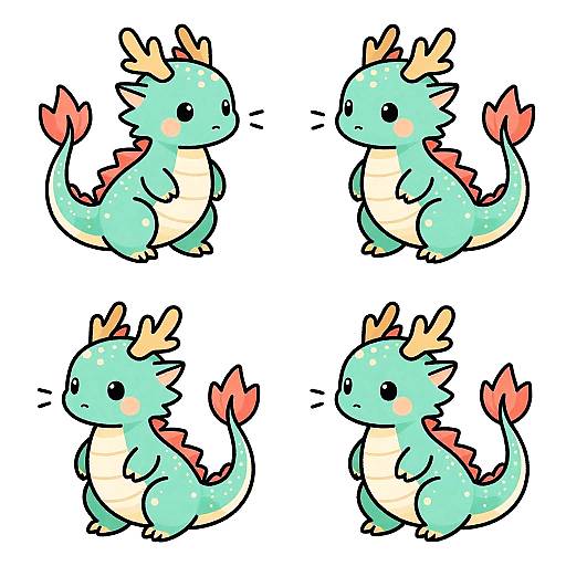 Playful Cute Dragon Tattoo Designs