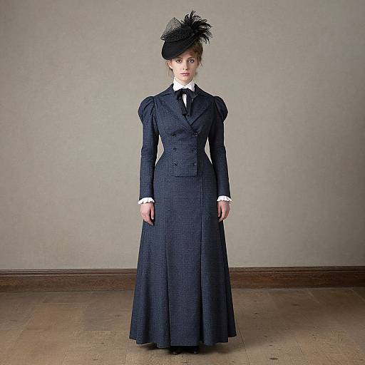 Victorian Woman in Dickens Dress