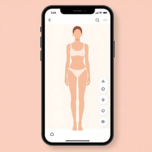 Minimalist Body Slimming App Concept