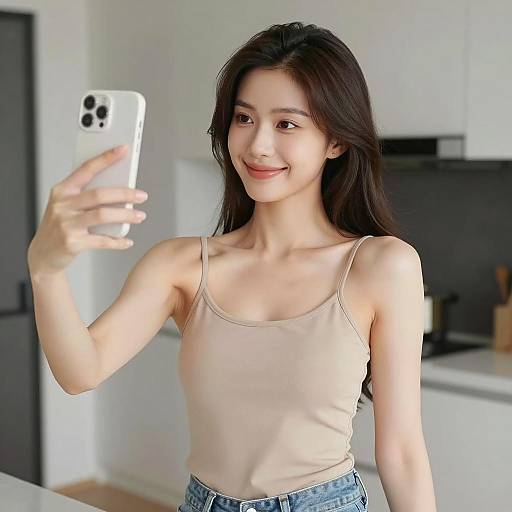 Glamorous Indoor Selfie Portrait