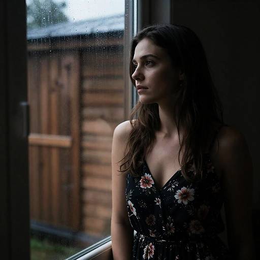Moody Indoor Portrait of a Woman