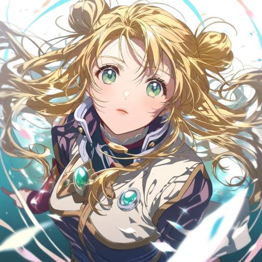 Illustration of Aeru (simoun), simoun in the style of Tenobe