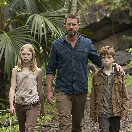 Family Adventure in a Jungle Setting