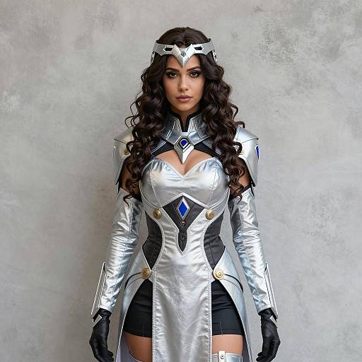 Futuristic Suletta Mercury Cosplay Portrait