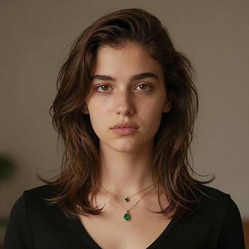 Realistic Portrait of a Young Woman