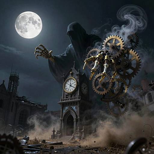 Clockwork Wraith of the Moonlit Tower