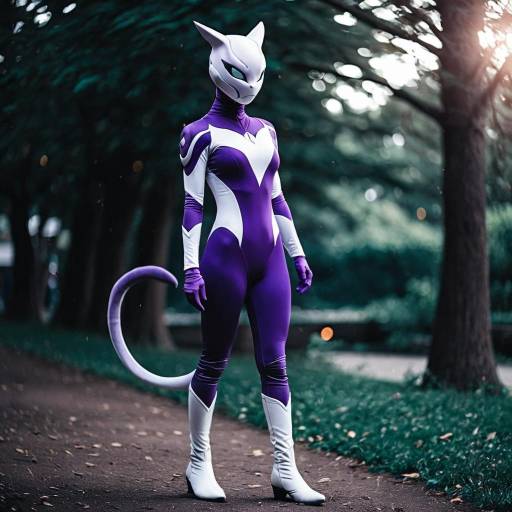 Androgynous Mewtwo Cosplay Outfit Design