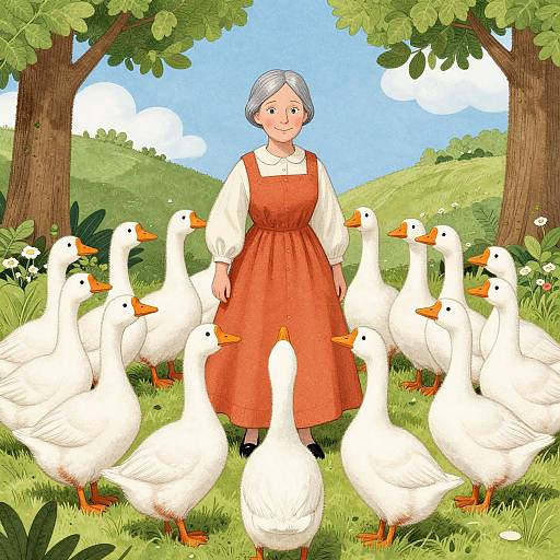 Transhumanist Nursery Rhyme Illustration