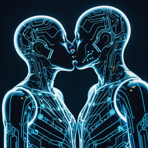 Futuristic Lovers: Portrait of Cyborgs