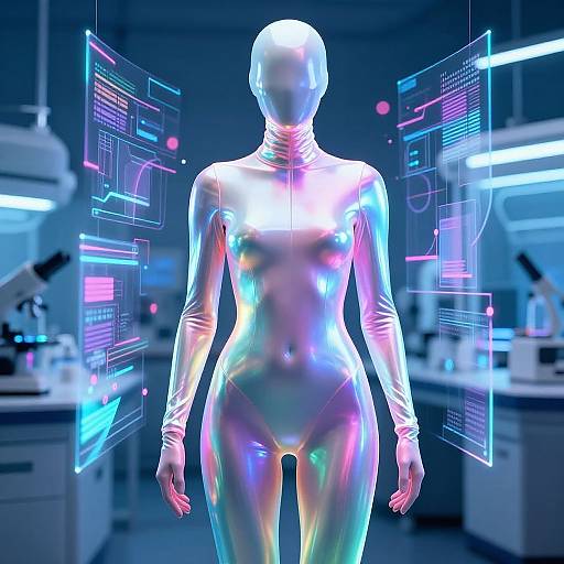 Iridescent Skin Tight Sci-Fi Suit