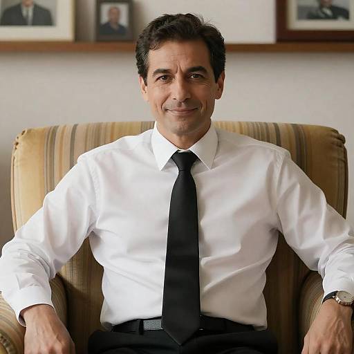 Casual Portrait of a Middle-Aged Man