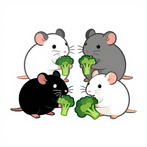 Double Exposure Rat Logo Design