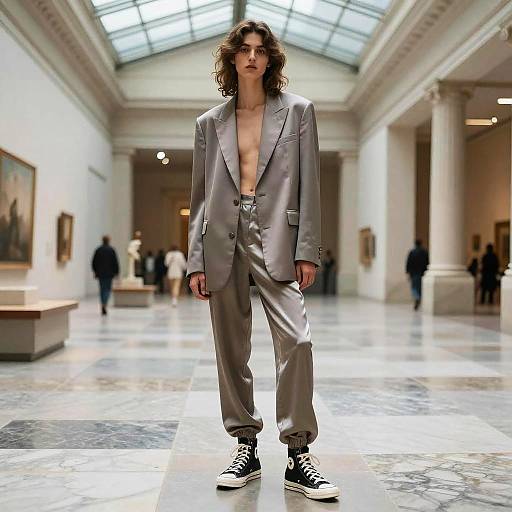 Effortless Waves Androgynous Fashion Editorial