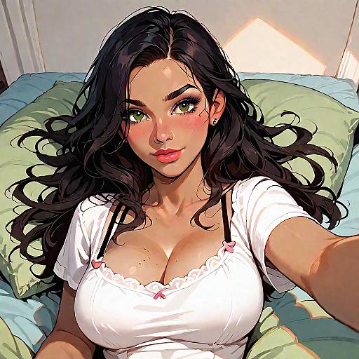 Captivating Indoor Portrait of Woman