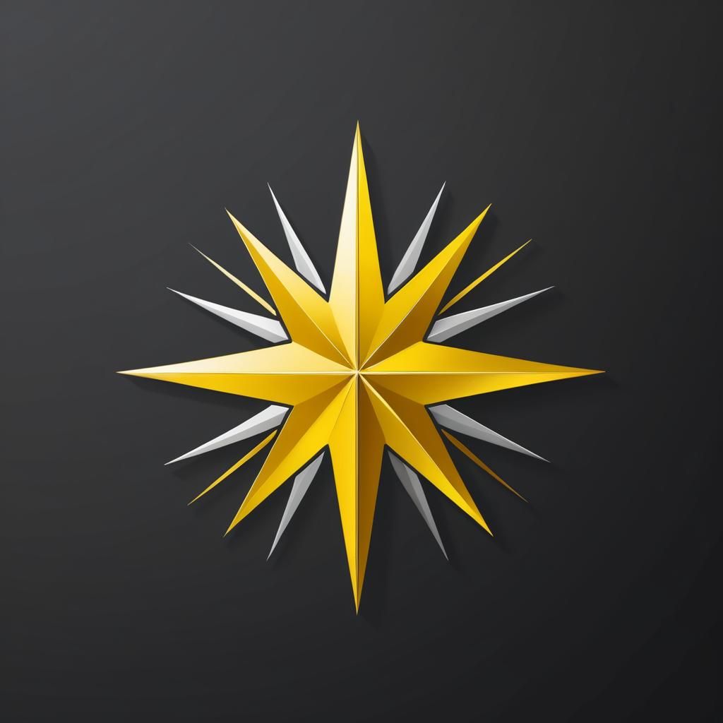 Elegant Star Emblem for Fashion Accessories