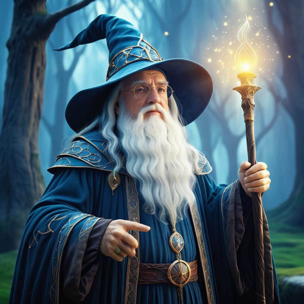 Cinematic Portrait of a Wise Wizard