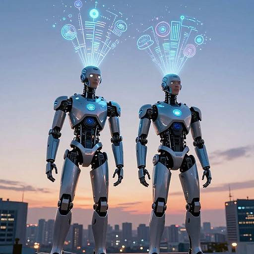 Cinematic Scene of AI Brothers