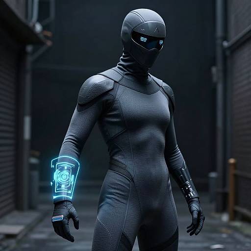 Futuristic Ninja Stealth Armor Design