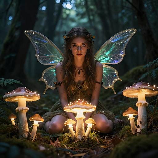 Photorealistic Mystical Forest Fairy