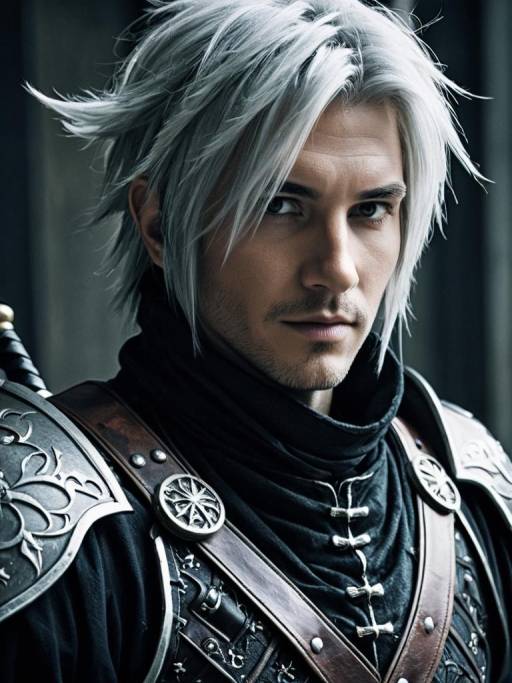 Man in Detailed Final Fantasy Inspired Costume