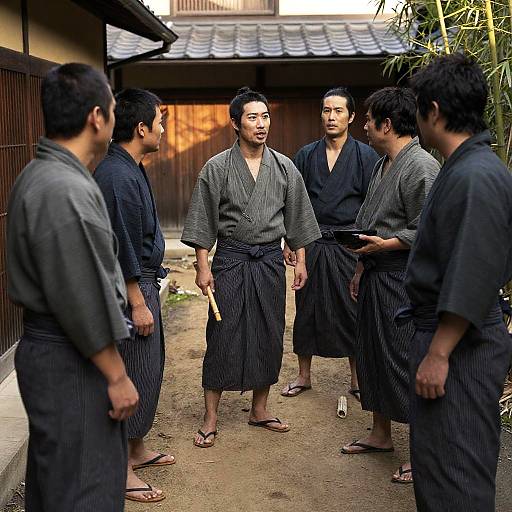 Cultural Gathering in Rustic Japan