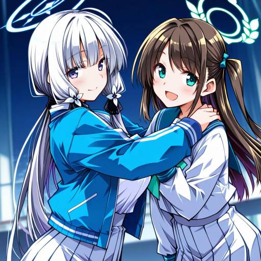 Illustration of Airi (band) (blue archive), blue archive in the style of Hemogurobin a1c