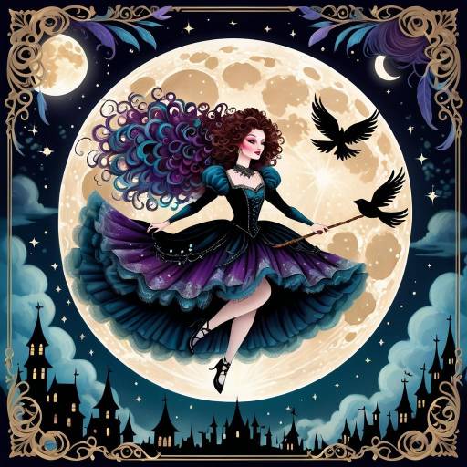 Whimsical Gothic Fairy Tale Scene