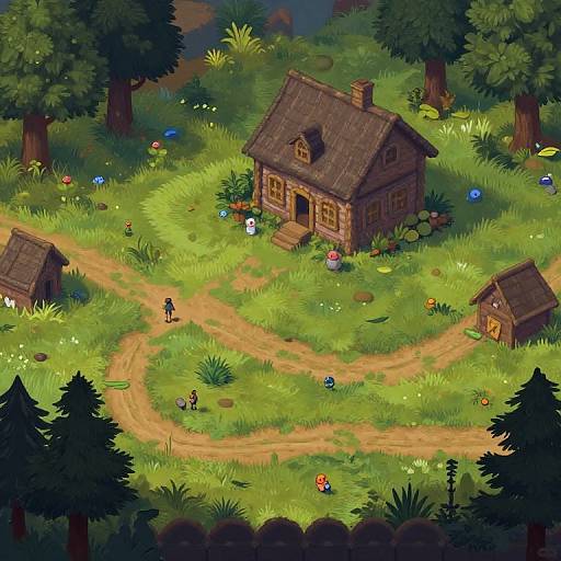 Fantasy Time-Lapse 2D Game Background