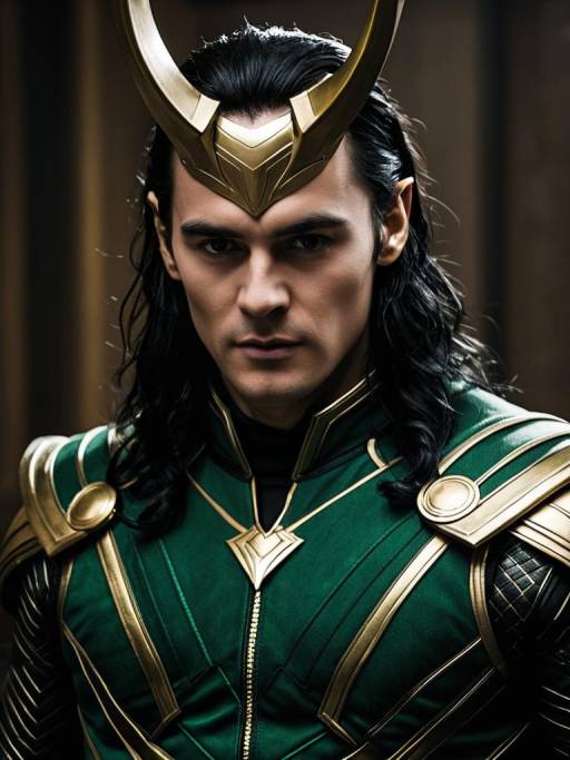 Man in Classic Loki Costume Portrait