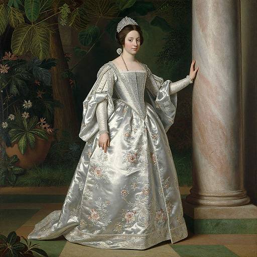 Renaissance Princess in Silk Gown