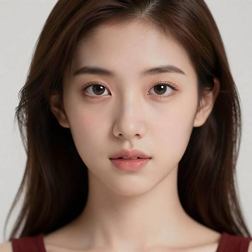 Ultra-detailed Ulzzang Girl in Red Skirt