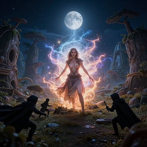 Shadow Weaver in Whimsical Night