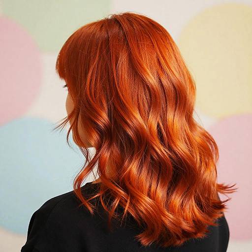 Fiery Red-Orange Hair Transformation
