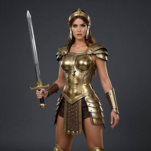 Gladiator Goddess in Armor