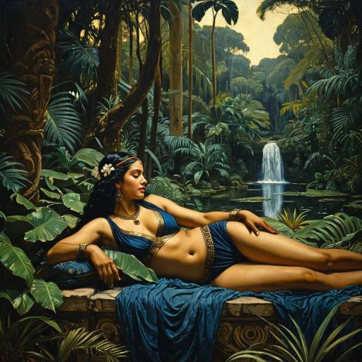 Mesoamerican Goddess in Oasis