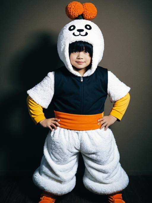 Child in Bobobo-bo Bo-bobo Costume