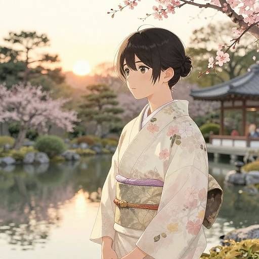 Kenji Kanji in Serene Japanese Garden