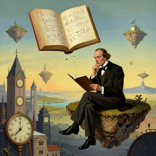 Surreal Mathematician in Dreamscape