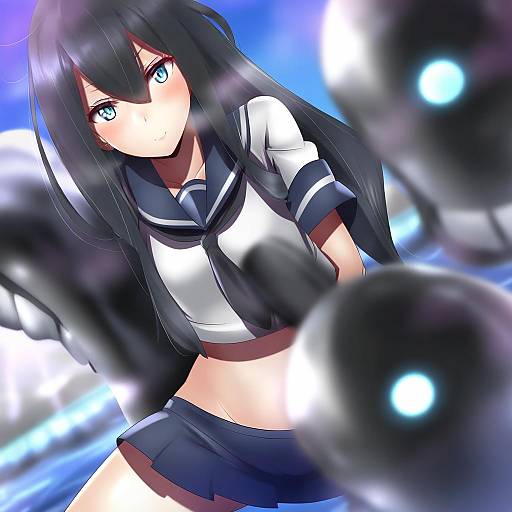 Illustration of Ha-class destroyer, kantai collection in the style of Andou you