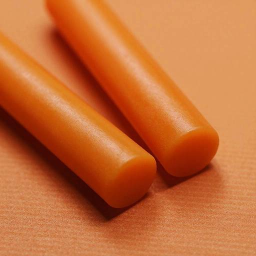 Close-Up of Orange Cylindrical Objects