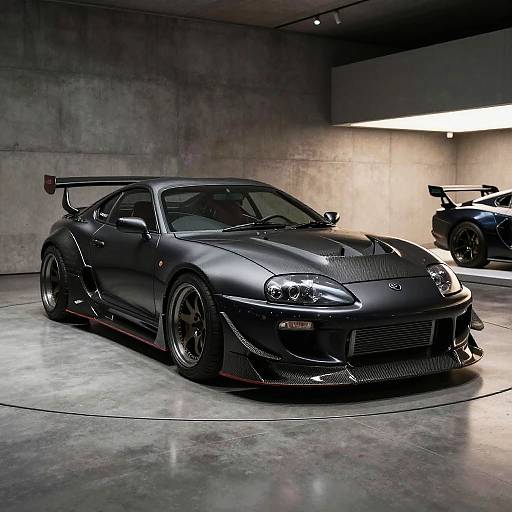 Matte Black Wide Body Supra MK4