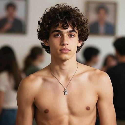 Portrait of Handsome Shirtless Man