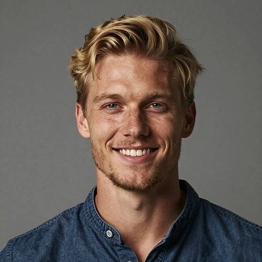 Smiling Scandinavian Man Portrait